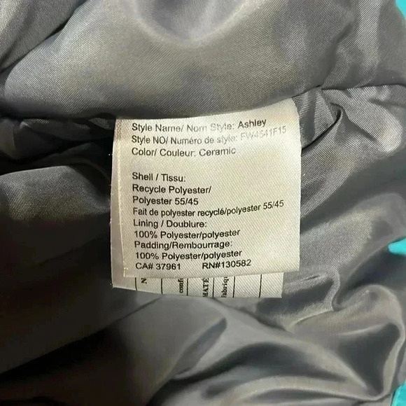 [L]Firefly Aquabase Turquoise Blue Ski/Snow  Winter Jacket - Picture 11 of 14